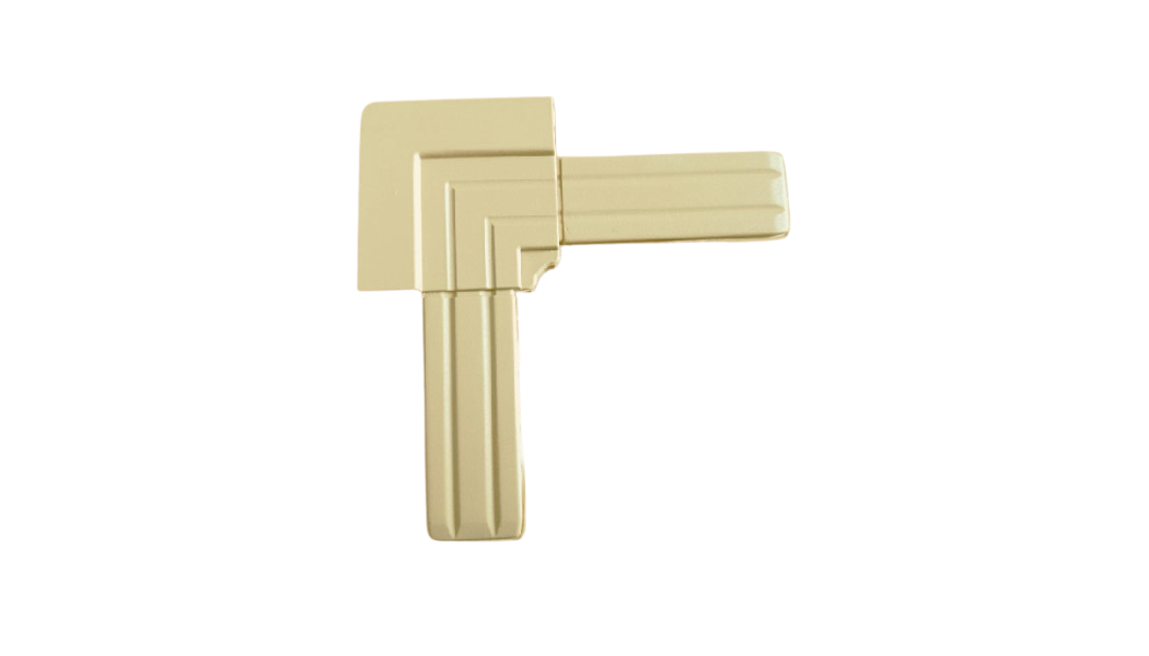 Plastový roh vnější pro profil P 25x10 mm s límcem přírodní dub